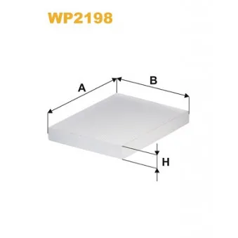 WIX FILTERS WP2198 - Filtre, air de l'habitacle