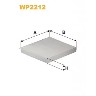 WIX FILTERS WP2212 - Filtre, air de l'habitacle