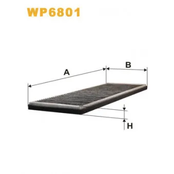 WIX FILTERS WP6801 - Filtre, air de l'habitacle