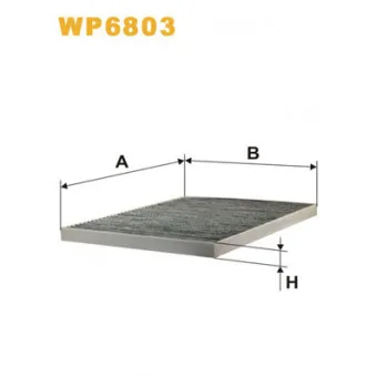 Filtre, air de l'habitacle WIX FILTERS OEM 91132362