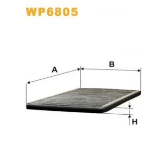 WIX FILTERS WP6805 - Filtre, air de l'habitacle