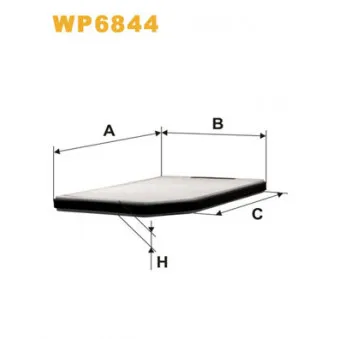 WIX FILTERS WP6844 - Filtre, air de l'habitacle