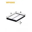 Filtre, air de l'habitacle WIX FILTERS [WP6860]