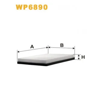 WIX FILTERS WP6890 - Filtre, air de l'habitacle