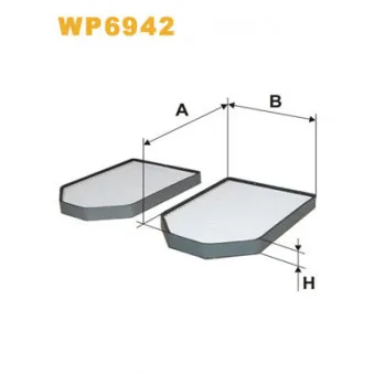 Filtre, air de l'habitacle WIX FILTERS OEM 4D0819439