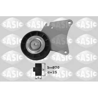 Poulie renvoi/transmission, courroie trapézoïdale à nervures SASIC OEM 575137