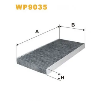 Filtre, air de l'habitacle WIX FILTERS WP9035