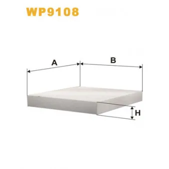 WIX FILTERS WP9108 - Filtre, air de l'habitacle