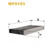 Filtre, air de l'habitacle WIX FILTERS [WP9183]