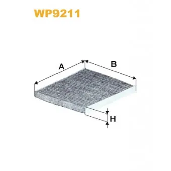 WIX FILTERS WP9211 - Filtre, air de l'habitacle