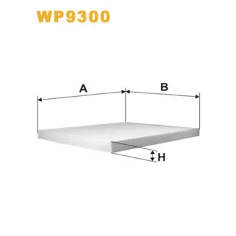 WIX FILTERS WP9300 - Filtre, air de l'habitacle