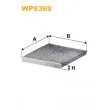 Filtre, air de l'habitacle WIX FILTERS [WP9369]