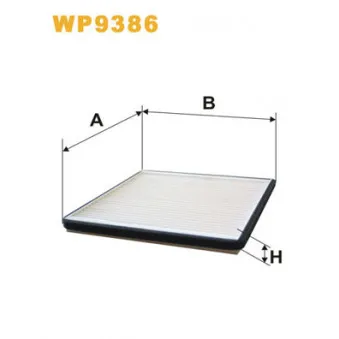 WIX FILTERS WP9386 - Filtre, air de l'habitacle