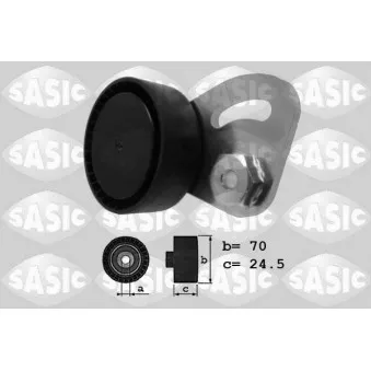 Tendeur de courroie, courroie trapézoïdale à nervures SASIC OEM 64552245584