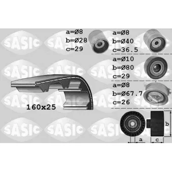 SASIC 1756059 - Kit de distribution
