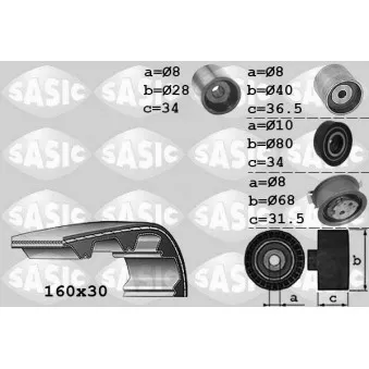 SASIC 1756070 - Kit de distribution