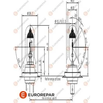 Ampoule, projecteur longue portée EUROREPAR 1616431480