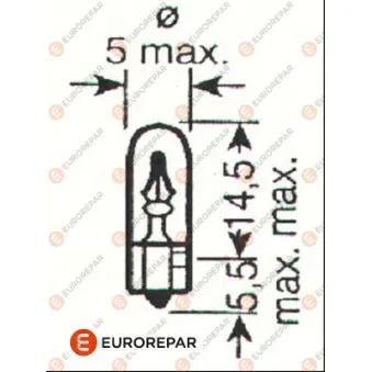 EUROREPAR 1616431680 - Ampoule, éclairage intérieur