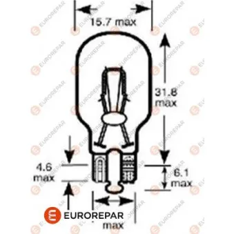 Ampoule, feu clignotant EUROREPAR 1616431780 pour DUCATI PAUL SMART Paul Smart 1000LE - 83cv