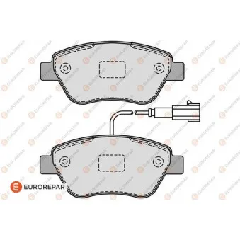 Jeu de 4 plaquettes de frein avant EUROREPAR OEM 77364832