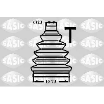Soufflets de cardan avant SASIC OEM 1539190