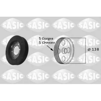 Poulie, vilebrequin SASIC OEM 0515K8