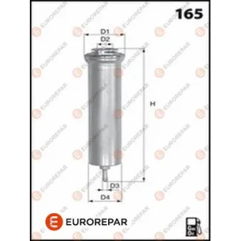 EUROREPAR 1643624680 - Filtre à carburant