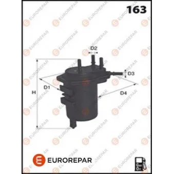 Filtre à carburant EUROREPAR OEM 164004U105