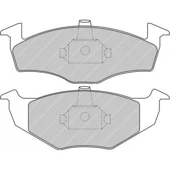 Jeu de 4 plaquettes de frein avant FERODO RACING FCP1101H