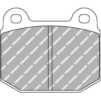 Jeu de 4 plaquettes de frein avant FERODO RACING FCP116R
