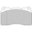 FERODO RACING FCP1334W - Jeu de 4 plaquettes de frein avant