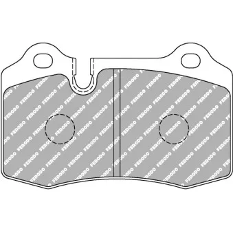 Jeu de 4 plaquettes de frein avant FERODO RACING FCP1348R