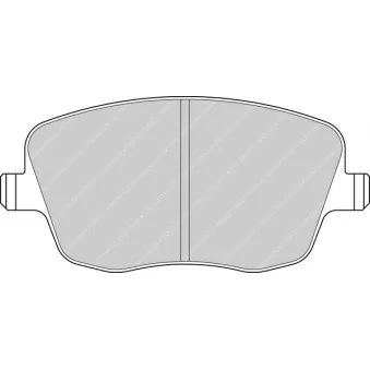 Jeu de 4 plaquettes de frein avant FERODO RACING FCP1419R