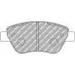 FERODO RACING FCP1466Z - Jeu de 4 plaquettes de frein avant