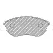 FERODO RACING FCP1468H - Jeu de 4 plaquettes de frein avant