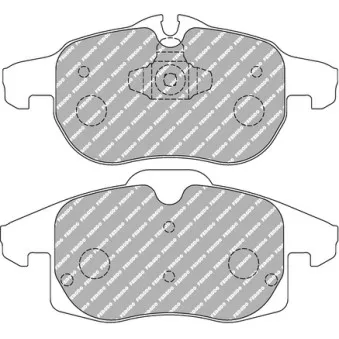 Jeu de 4 plaquettes de frein avant FERODO RACING FCP1706H