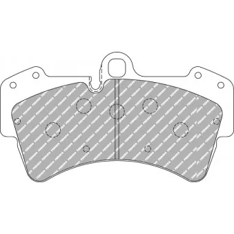 Jeu de 4 plaquettes de frein avant FERODO RACING FCP1626H pour VOLKSWAGEN PASSAT 3.0 TFSI - 333cv