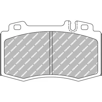 Jeu de 4 plaquettes de frein avant FERODO RACING FCP1661H pour MERCEDES-BENZ CLK 55 AMG - 367cv