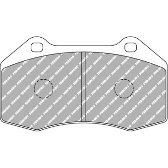 Jeu de 4 plaquettes de frein avant FERODO RACING FCP1667H