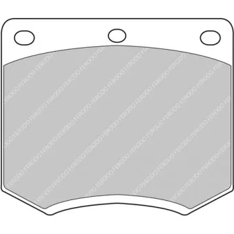 Jeu de 4 plaquettes de frein avant FERODO RACING FCP167R