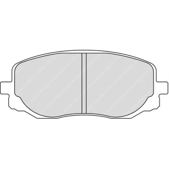 Jeu de 4 plaquettes de frein avant FERODO RACING FCP1783R