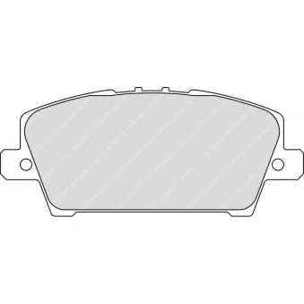 Jeu de 4 plaquettes de frein avant FERODO RACING FCP1859H