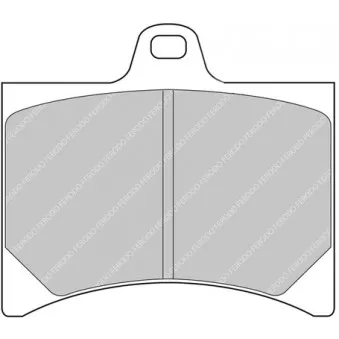 Jeu de 4 plaquettes de frein avant FERODO RACING FCP253H