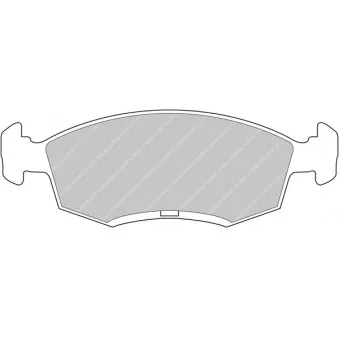 Jeu de 4 plaquettes de frein avant FERODO RACING FCP276H