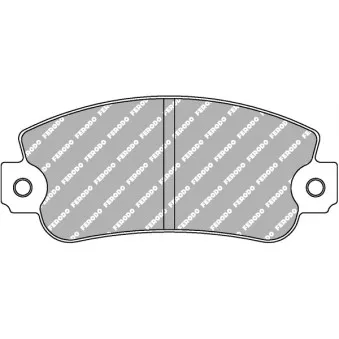 Jeu de 4 plaquettes de frein avant FERODO RACING FCP351Z