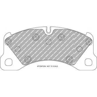 Jeu de 4 plaquettes de frein avant FERODO RACING FCP4064H