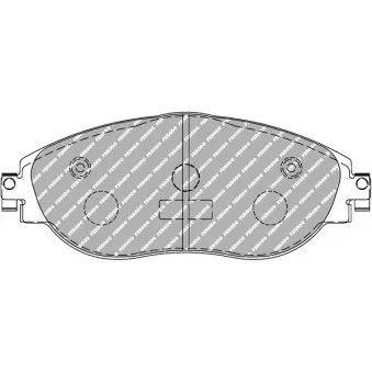 Jeu de 4 plaquettes de frein avant FERODO RACING FCP4425H