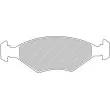 FERODO RACING FCP519W - Jeu de 4 plaquettes de frein avant