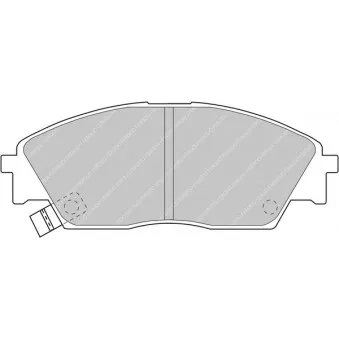 Jeu de 4 plaquettes de frein avant FERODO RACING FCP598H