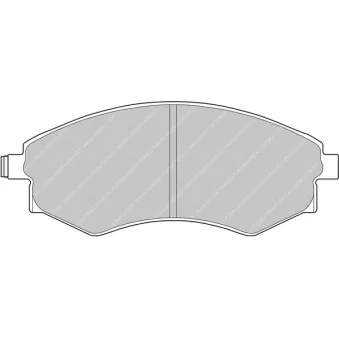 Jeu de 4 plaquettes de frein avant FERODO RACING FCP600H